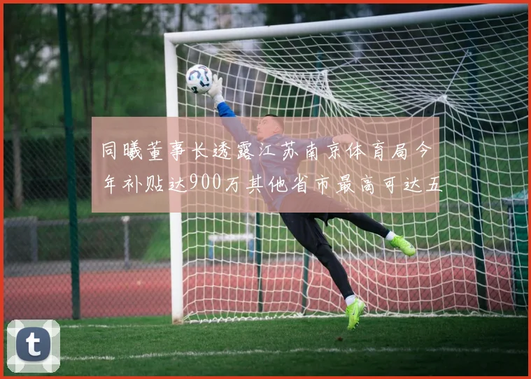 同曦董事长透露江苏南京体育局今年补贴达900万其他省市最高可达五千万